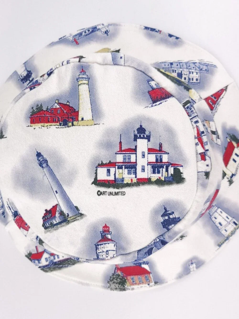 Lighthouse Novelty Print Bucket Hat - Picture 8 of 8